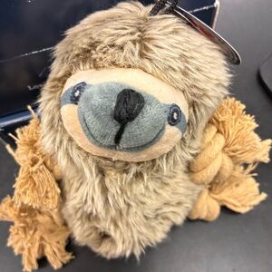 Plush Sloth Toy with Tan Fur